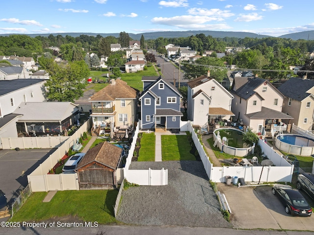 1210 N N Main Ave, Scranton, PA 18508 - aerial view of residential area featuring mountains