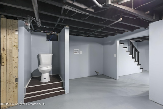 1210 N N Main Ave, Scranton, PA 18508 - finished below grade area with stairs