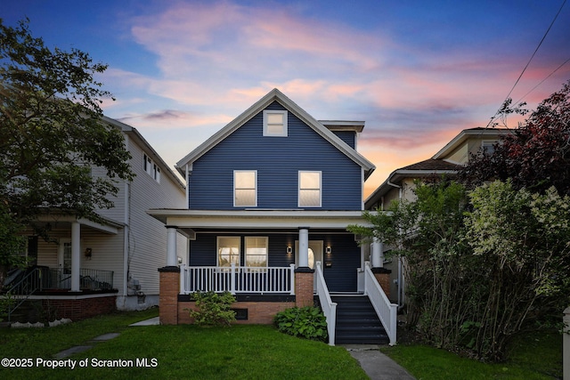 1210 N N Main Ave, Scranton, PA 18508 - traditional style home with covered porch and a lawn