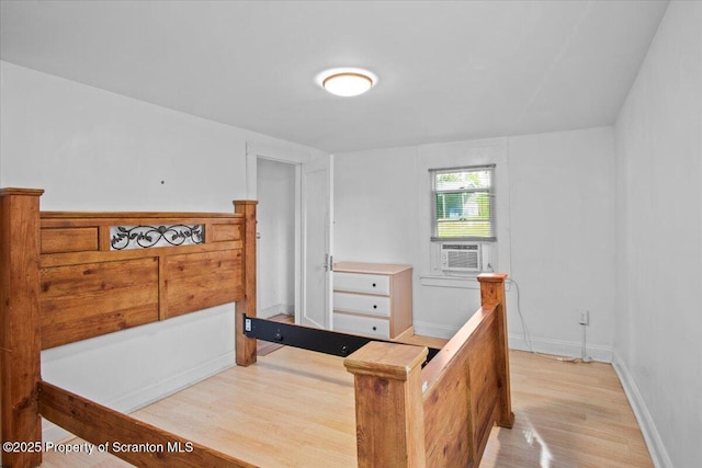1017 W Market St, Scranton, PA 18508 - bedroom featuring light wood-style floors and cooling unit