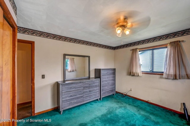 226 Linda Ln, Scranton, PA 18504 - carpeted bedroom with baseboards and ceiling fan