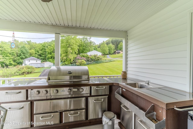99 Elizabeth Ave, Hallstead, PA 18822 - view of patio with a sink