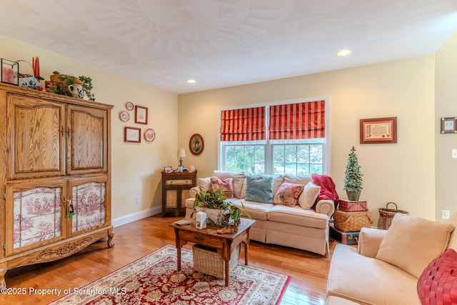 99 Elizabeth Ave, Hallstead, PA 18822 - living room with light wood finished floors, recessed lighting, and baseboards