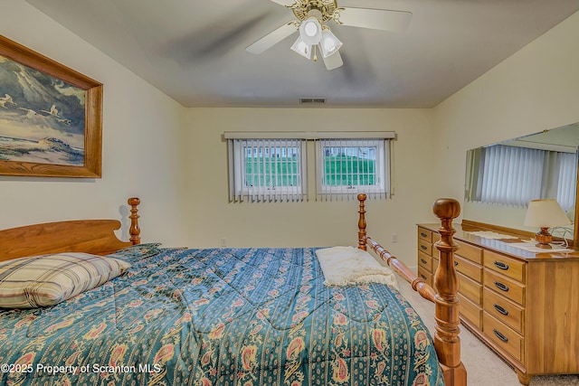8 Parkland Dr Bldg 9, South Abington Twp, PA 18411 - bedroom with light colored carpet and ceiling fan