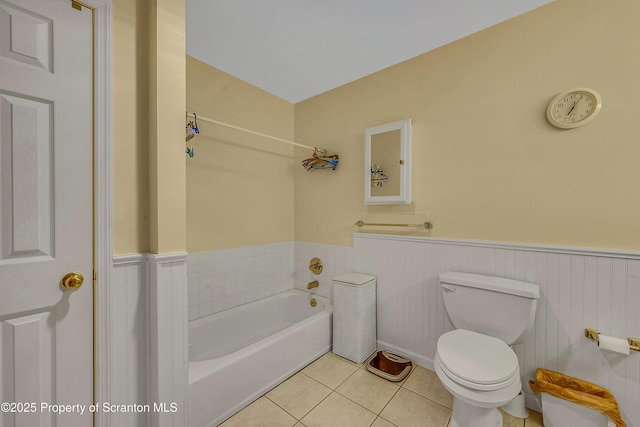 8 Parkland Dr Bldg 9, South Abington Twp, PA 18411 - full bath featuring tile patterned floors, a bath, and wainscoting