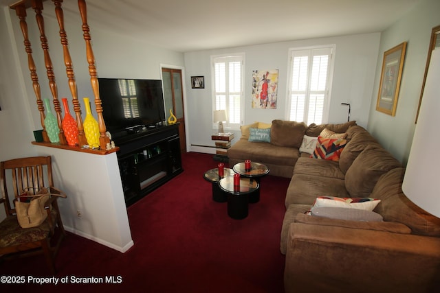 938 Oak St, Scranton, PA 18508 - living area with a baseboard heating unit