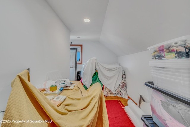 interior space with lofted ceiling