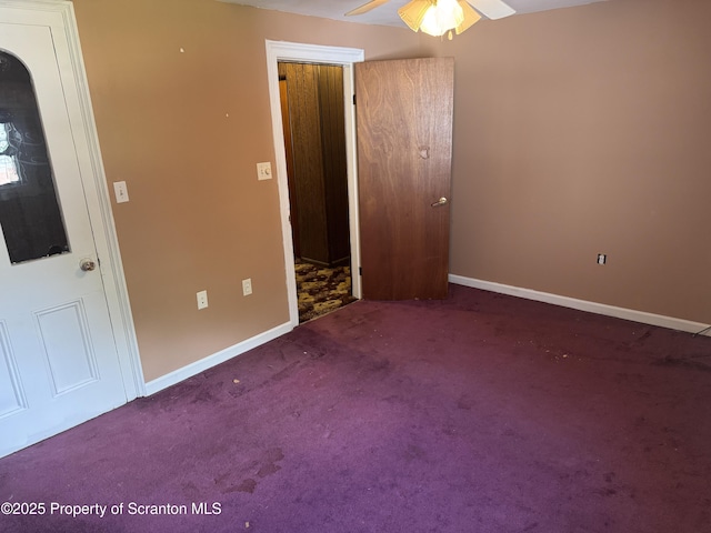 146 S Hyde Ave, Scranton, PA 18504 - unfurnished bedroom featuring carpet and ceiling fan