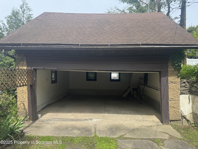 113 Claremont Ave, Clarks Summit, PA 18411 - view of parking / parking lot with a detached garage