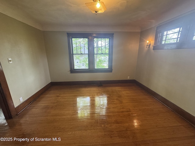 113 Claremont Ave, Clarks Summit, PA 18411 - unfurnished room with wood finished floors and baseboards