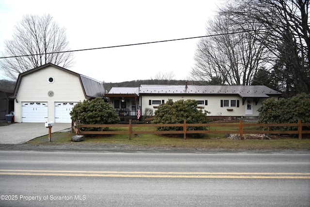 ranch-style house with a garage