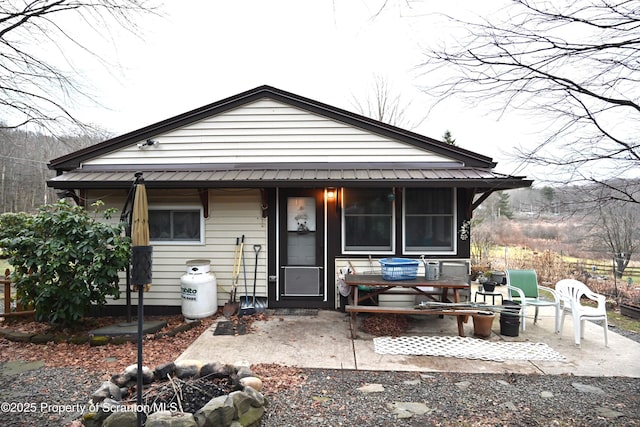 view of front of house featuring a patio area