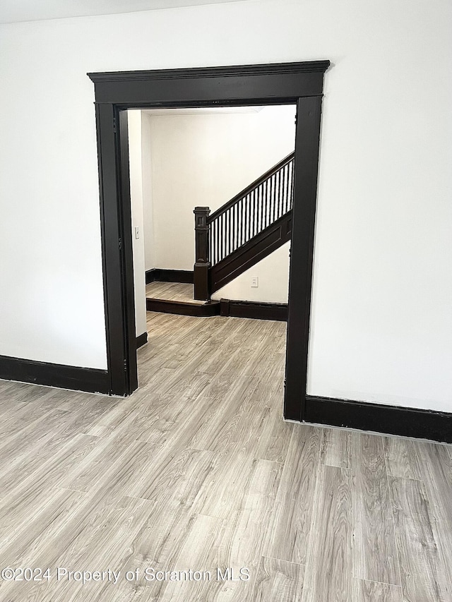 interior space with wood-type flooring