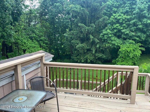 121 Burcher Ave, South Abington Twp, PA 18411 - view of wooden terrace