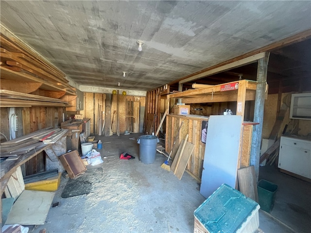 view of storage room