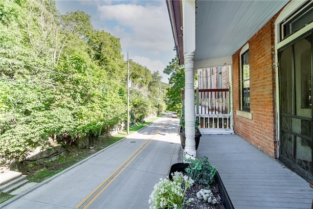 view of patio featuring covered porch