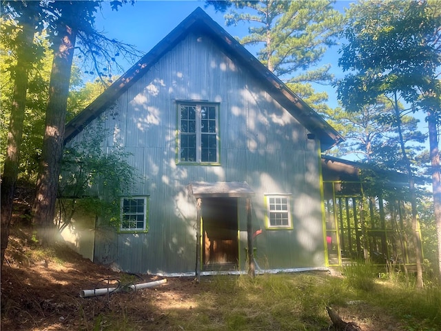 view of rear view of property