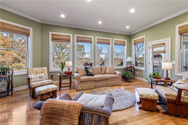 view of sunroom / solarium