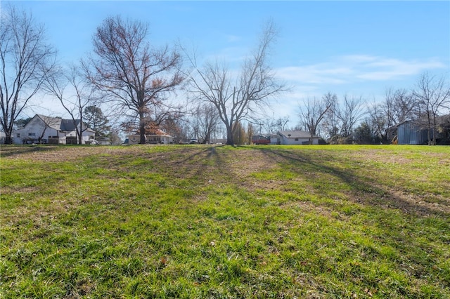 view of yard with a residential view