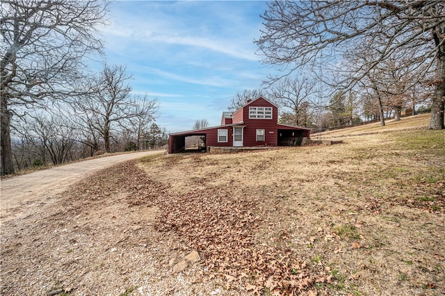 view of rear view of property