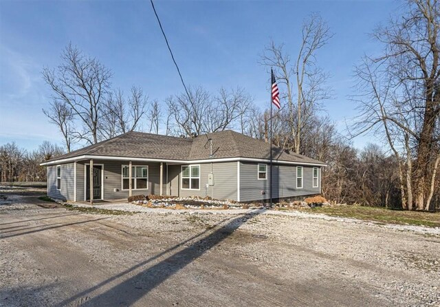 view of front of home with covered porch