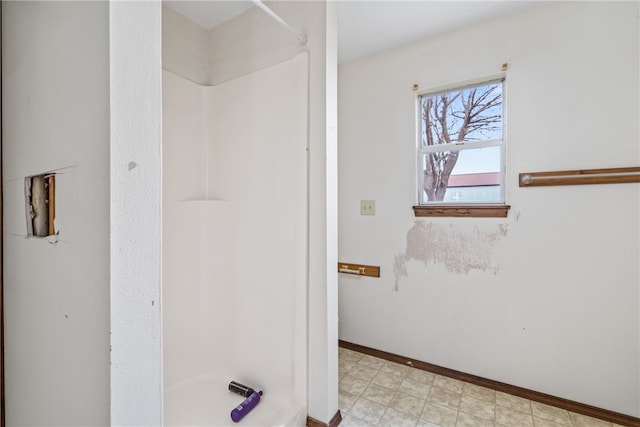 bathroom with walk in shower