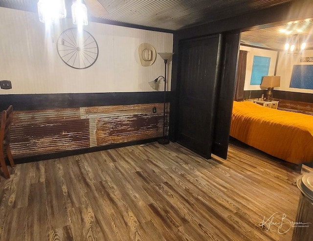 bedroom featuring hardwood / wood-style flooring