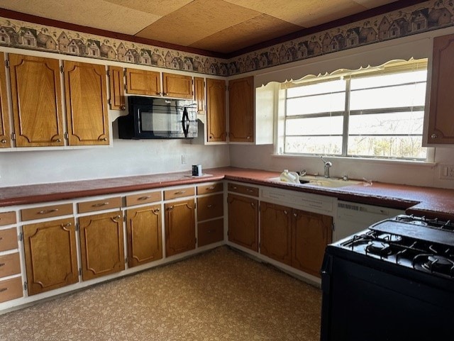 kitchen featuring sink and range