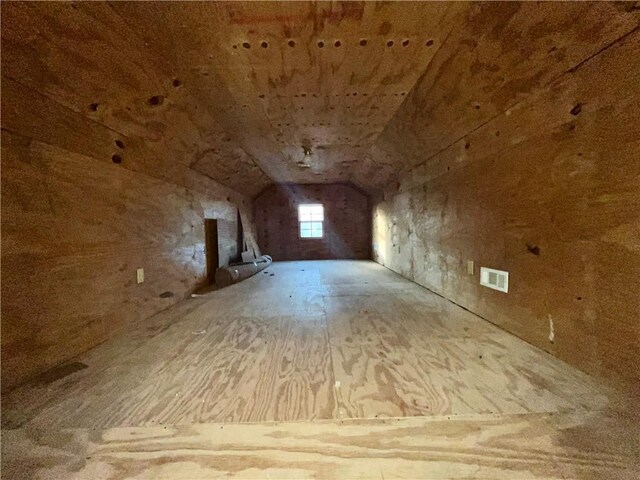 bonus room with lofted ceiling