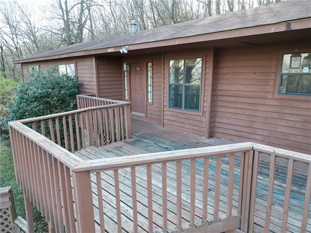 view of wooden terrace