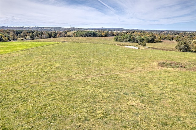 bird's eye view featuring a rural view