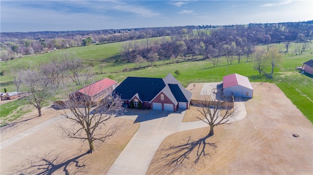 1374 Javello Rd, Tontitown, AR 72762 - bird's eye view with a rural view