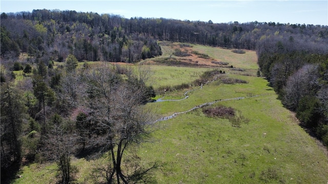 view of aerial view