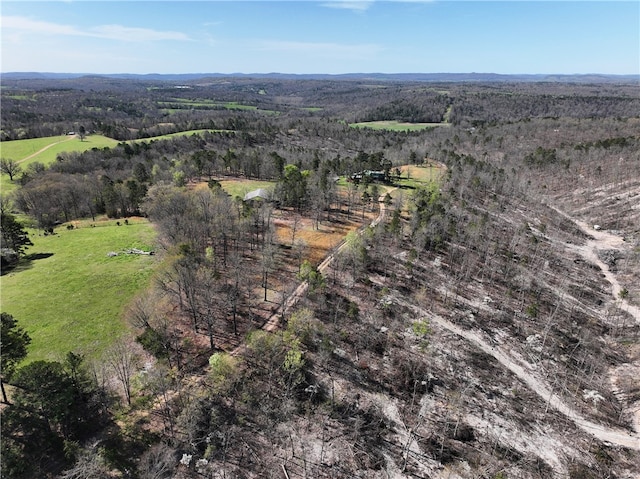 aerial view featuring a rural view