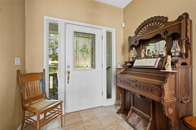 view of tiled entryway