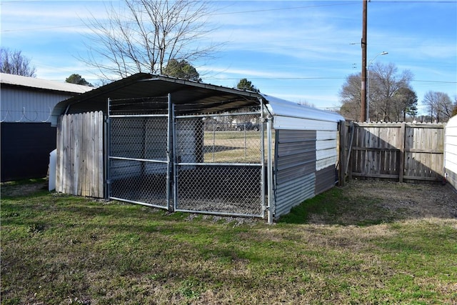 view of outbuilding