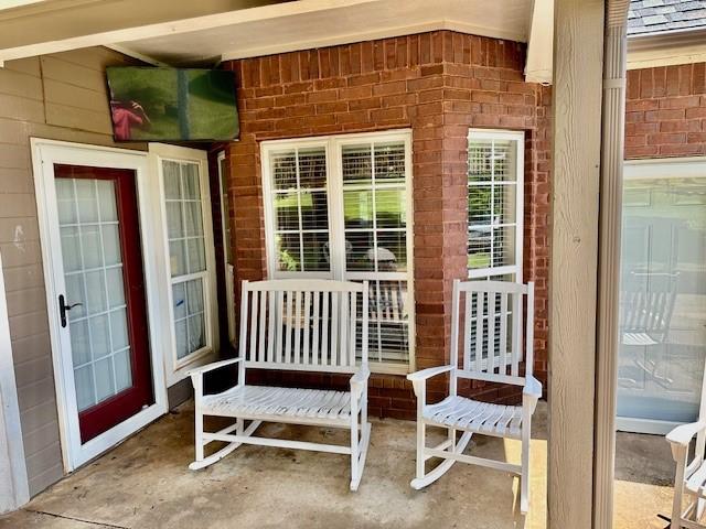 exterior space with a porch