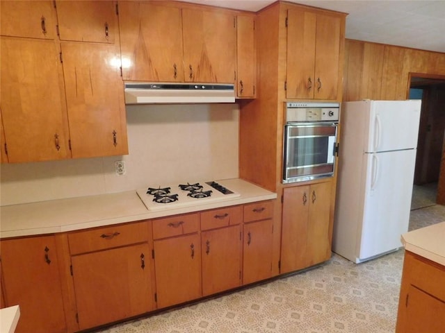 kitchen featuring white appliances