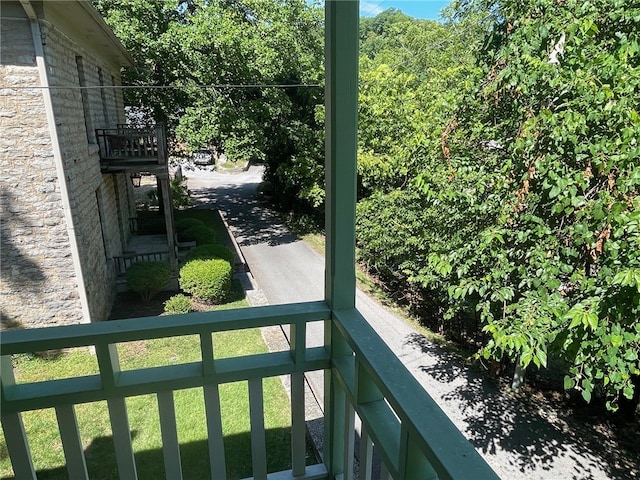 view of balcony