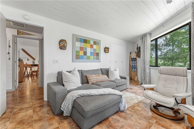 20462 Tacker Rd, Garfield, AR 72732 - living room featuring light tile patterned flooring