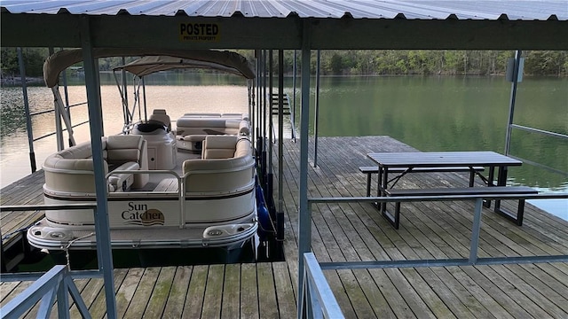 20462 Tacker Rd, Garfield, AR 72732 - dock area featuring a water view