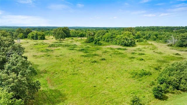 aerial view with a rural view