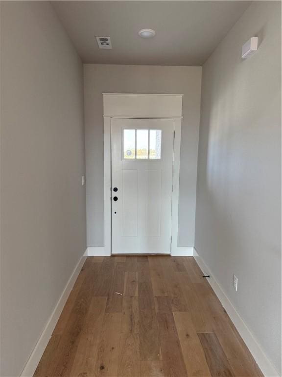 entryway featuring light hardwood / wood-style floors