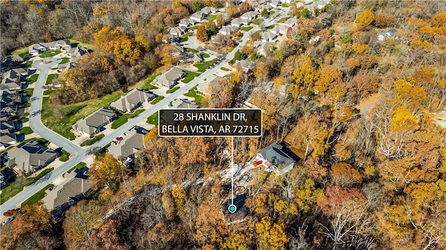 drone / aerial view featuring a residential view