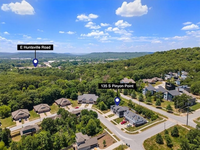 birds eye view of property