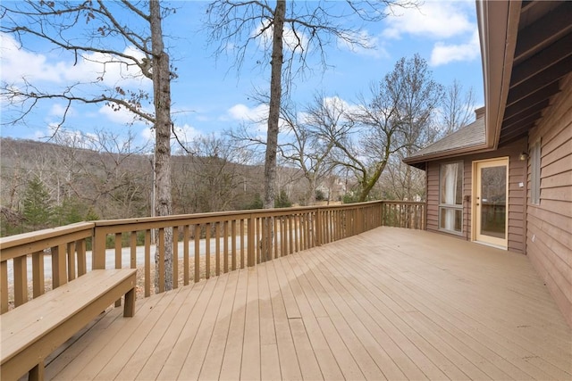 view of wooden terrace