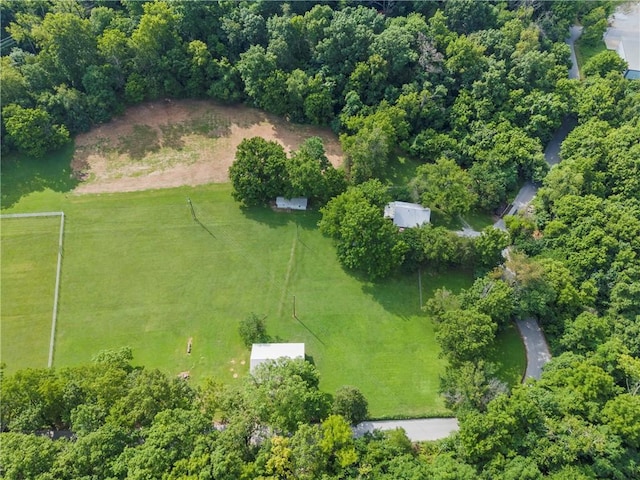 bird's eye view featuring a rural view