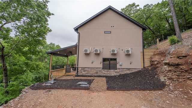 view of rear view of property