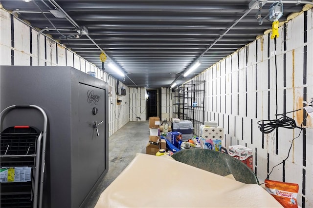 view of storage area