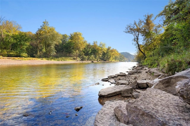 property view of water